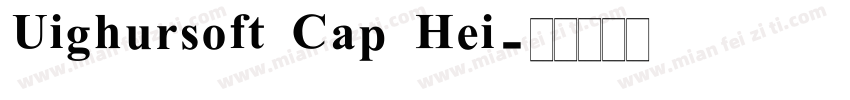Uighursoft Cap Hei字体转换